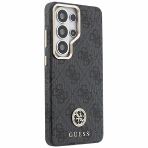 Guess 4G Rhinestone Round Logo MagSafe Case for Samsung Galaxy S26 Ultra - Black