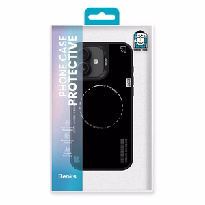 Benks Dynamic Minimalist Suojakuori iPhone 16:lle musta