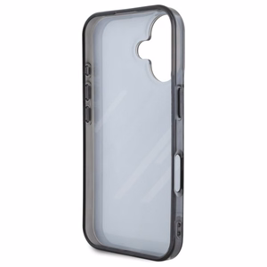 BMW Motosport IML Random Stripes Suojakuori iPhone 16 Plus:lle - musta