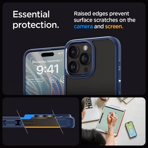 Spigen Ultra Hybrid Suojakuori iPhone 16 Pro Max:lle - sininen