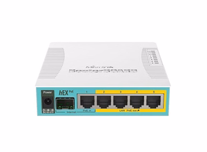 Verkkoreititin 10/100/1000M 5-porttinen hEX PoE RB960PGS Mikrotik