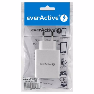 laturi EVERACTIVE SC-400 4 x USB 5A valkoinen