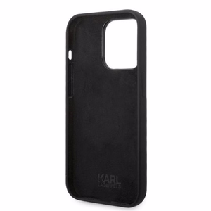 Karl Lagerfeld Silicone Ikonik suojakuori iPhone 14 Pro:lle - musta