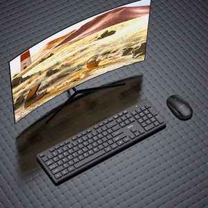 Hoco GM17 wireless keyboard and mouse set black