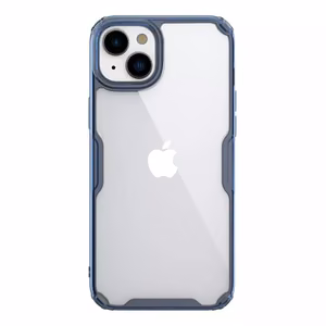 Nillkin Nature Pro TPU Suojakuori iPhone 15 Plus:lle läpinäkyvä sininen