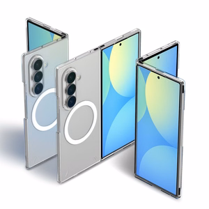 Spigen AirSkin MagFit -suojakuori mallille Samsung Galaxy Z Fold 8 Ultra – läpinäkyvä ja valkoinen