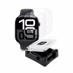 Tech-Protect Supreme Hydrogel kalvosetti 2-pakkaus Apple Watch 10 46 mm:lle - läpinäkyvä