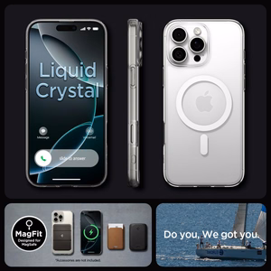 Spigen Liquid Crystal Mag MagSafe Suojakuori iPhone 16 Pro 6,3 kirkas