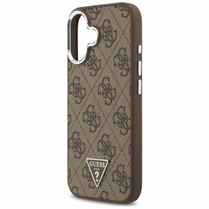 GUESS suojakuori iPhone 17 MagSafe-yhteensopiva PU 4G W/Triangle Logo SL - ruskea