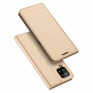 Dux Ducis Skin Pro Kirjahylly tyyppi tapauksessa Samsung Galaxy A22 4G kultainen