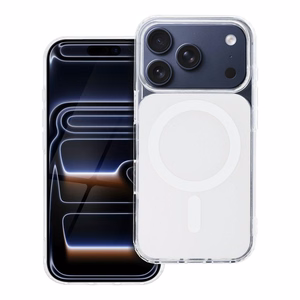 Case for iPhone 17 Pro Max / 18 Pro Max (low camera edge) Clear Fusion Mag Cover compatible with MagSafe white