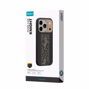 Musta Benks Magnetic Armor Pro Knight kevlar- ja metallikehyksinen suojakuori (C.K.FL.AP.GD.B073) malleihin iPhone 18 Pro Max / iPhone 17 Pro Max Camera Control -painikkeella