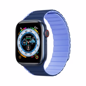 Magneettinen Apple Watch SE, 9, 8, 7, 6, 5, 4, 3, 2, 1 (41, 40, 38 mm) Dux Ducis Hihna (LD Version) - sininen