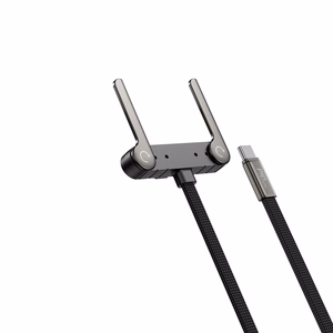 Devia Ultra6 USB-C–USB-C-kaapeli jalustalla, 1,5 m, 240 W