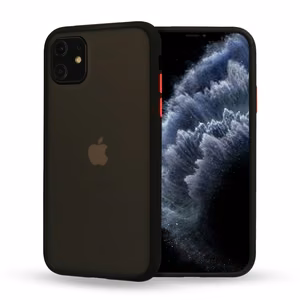 Vennus Color Button Bumper Samsung Galaxy A20S:lle musta