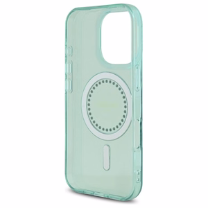 Guess IML Rhinestones MagSafe Suojakuori iPhone 16 Pro Max:lle - vihreä