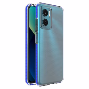 Spring Case kansi geeli kansi värillinen kehys Xiaomi Redmi 10 tummansininen tummansininen