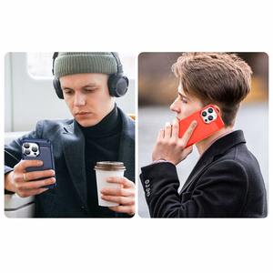 Carbon Case iPhone 14 Pro joustava geelinen takakuori sininen