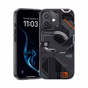Benks Magnetic Mecha Series Suojakuori iPhone 16 Plus:lle musta