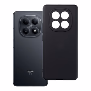 Silikoninen suojakuori musta Xiaomi Redmi Note 15 4G:lle