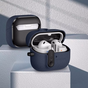 Tech-Protect Slim Hook Suojakuori Samsung Galaxy Buds 3 / 3 FE / 3 Pro:lle - Laivastonsininen