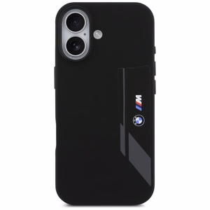 BMW M Silicon Vertical Logo MagSafe Suojakuori iPhone 17:lle - Musta
