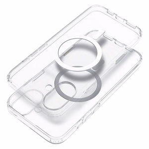Suojakuori iPhone 16 AIR:lle Clear Mag Cover Elite (STR / NON-YELLOWING / CAMERA CONTROL BUTTON) yhteensopiva MagSafen kanssa läpinäkyvä
