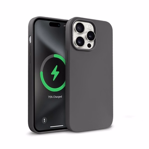 Crong Color Cover Magnetic MagSafe suojakuori iPhone 15 Pro -laitteelle, titaaninvärinen