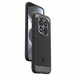 Spigen Rugged Armor suojakuori laitteelle Xiaomi Redmi Note 15 Pro 5G, musta