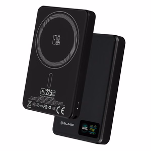 Blavec varavirtalähde 10000 mAh BJ-03 Slim 13,5 mm - Type C - 22,5 W magneettinen Magsafe 3-in-1 (PBBJ03-MC10B) musta alumiini