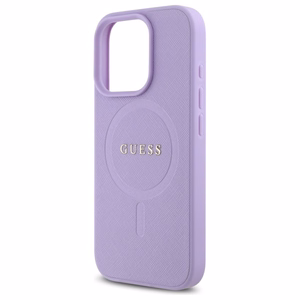 Guess Saffiano MagSafe Suojakuori iPhone 16 Pro:lle - violetti