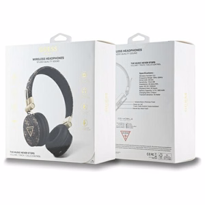Guess Bluetooth ENC GUBH70E4PTMK on-ear kuulokkeet musta/musta 4G Triangle Round Shape