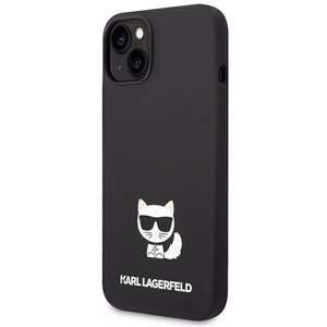 Karl Lagerfeld Silicone Choupette Body -suojakuori iPhone 13:lle / 14:lle / 15:lle, musta