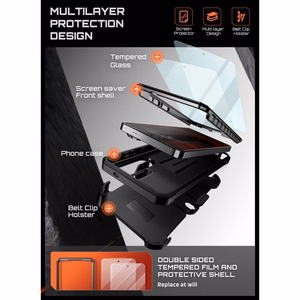 Supcase Unicorn Beetle Pro 2-Pack Suojakuori Samsung Galaxy S26 Ultralle - Musta