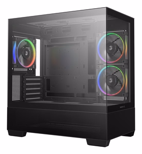 DeepCool CG380 3F Midi Tower kotelo, musta