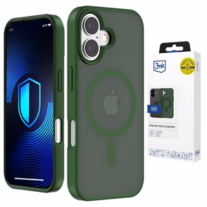 3mk Smoke MagCase for iPhone 16 - Green-Translucent