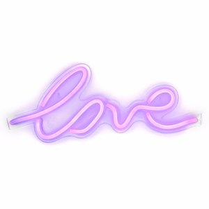 Neon LED USB:lla - LOVE-malli