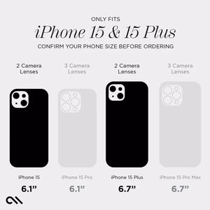Case-Mate Sparkle Lens Protector tempered-glass camera-lens protector for iPhone 15 / 15 Plus, Twinkle pattern