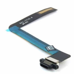 Charging Port Compatible With Apple iPad Air 2 with Flex / Black / OEM
