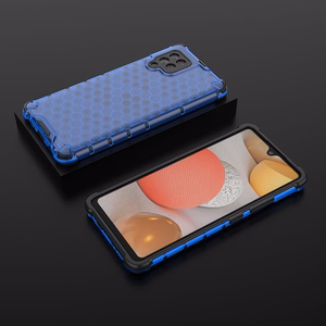 Honeycomb Asia panssari kansi TPU puskuri Samsung Galaxy A42 5G sininen sininen