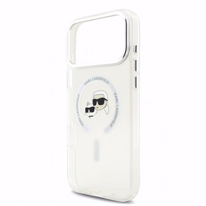Karl Lagerfeld IML K&CH Heads Metal Frame MagSafe -suojakuori Apple iPhone 18 Pro -puhelimelle