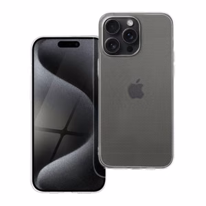 Suojakuori iPhone 15 PRO MAX:lle Clear Case 2 mm läpinäkyvä