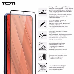 PREMIUM koko näytön peittävä 3D-karkaistu lasisuoja Samsung Galaxy S25 Ultra -mallille