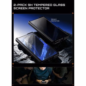 Supcase UB Aero MagSafe 2-osainen suojakuori- ja tietosuojanäytönsuojapakkaus Samsung Galaxy Z Fold 8 Ultra -puhelimelle – musta
