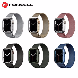 Hihna Apple Watch:lle Forcell F-Design FA03 magneettinen teräs 38 / 40 / 41 mm sininen