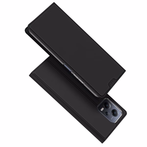 Dux Ducis Skin Pro kotelo Xiaomi Redmi Note 12 Pro+ läppä korttilokerikko jalusta musta