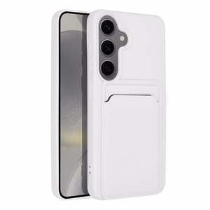Suojakuori Samsung S24:lle Card Case valkoinen