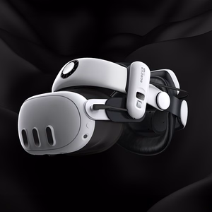 BoboVR S3 Pro Strap for Meta Quest 3 VR Headset + B100 External Battery - Black and White