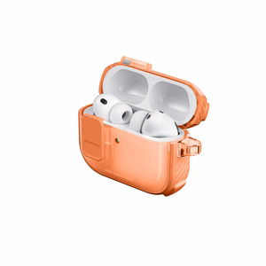 AmazingThing Titan Pro Mag Case Clear Suojakuori AirPods Pro 3 -kuulokkeille - oranssi