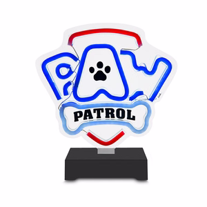 Neon LED jalustalla Paw Patrol - Logo OW-120146